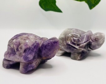 favoramulet 2 Inches Stone Turtle Statue Hand-Carved Tortoise Animal Figurine Fengshui Sculpture Home Decoration Amethyst favoramulet 2 Inches Stone Turtle Statue Hand-Carved Tortoise Animal Figurine Fengshui Sculpture Home Decoration Amethyst