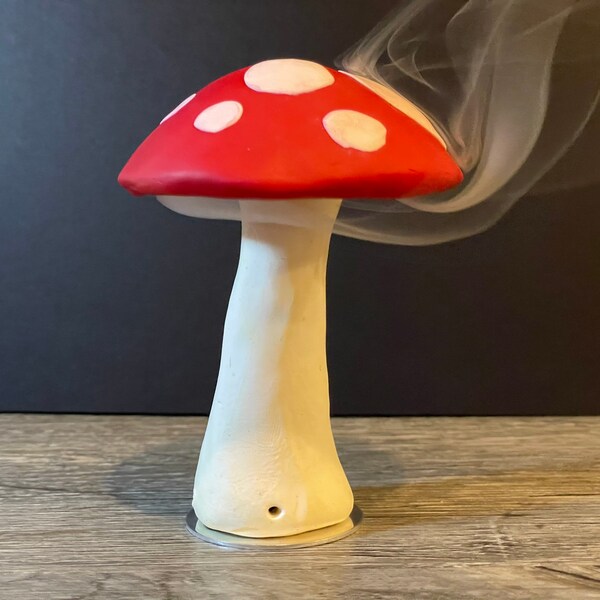 Handmade Mushroom Incense Burner for Incense Cones