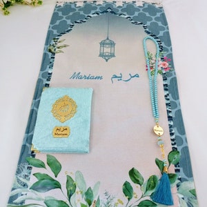 Tappetino da preghiera di lusso per bambini, tappeto da preghiera per bambini Kaaba, Ramadan Eid, tappeto da preghiera per bambini, regalo Eid per bambini, regalo islamico