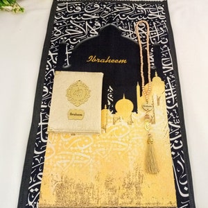 Tappetino da preghiera di lusso per bambini, tappeto da preghiera per bambini Kaaba, Ramadan Eid, tappeto da preghiera per bambini, regalo Eid per bambini, regalo islamico