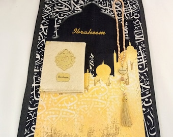 Luxury Personalized Kids Prayer Mat, Eid Ramadan Gift