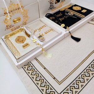 Personalized  Prayer Mat Yassen Quran Gift Set | Muslim Gift for Him | Eid Gift | Wedding Gift | Birthday Gift | Graduation Gift