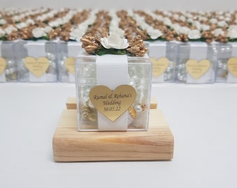 Recuerdo personalizado de perlas Tasbeeh / Boda islámica, Baby Shower