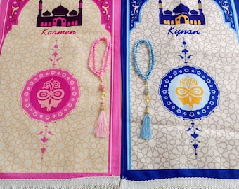 Luxury Kids Prayer Mat, Kids Kaaba Prayer Rug, Ramadan Eid, Kids Prayer Rug, Eid Gift For Children, İslamic Gift