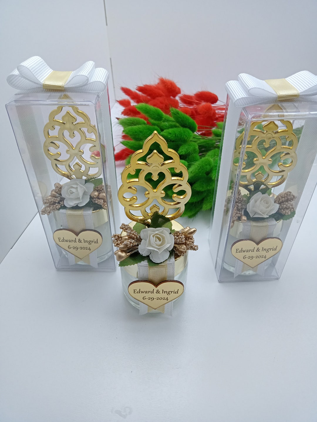 Personalized Candle Wedding Favor Wedding Favors for Guests Etsy