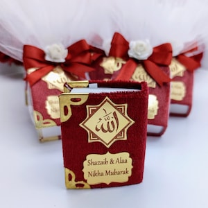 Custom Mini Quran Favor, Arabic Quran, Nikkah Islamic, Wedding Favours, Ramadan Mubarak, Islam Baby Shower, Personalize Quran Gift