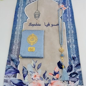 Luxus Kinder Gebetsteppich, Kinder Kaaba Gebetsteppich, Ramadan Eid, Kinder Gebetsteppich, Eid Geschenk für Kinder, İslamisches Geschenk
