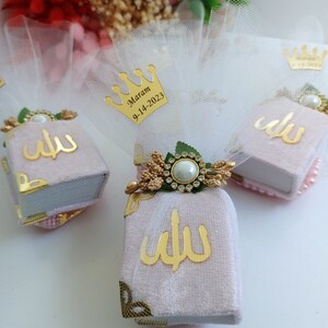 Luxury Custom Mini Quran Favor, Arabic Quran, Nikkah Islamic, Wedding Favours, Ramadan Mubarak, Islam Baby Shower, Personalize Quran Gift