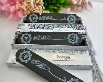 Custom Islamic Bookmark | Quran Gift, Wedding Favor