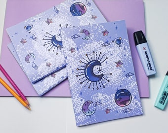 Sketchbook / Notebook / Notebook A5 Moon Rose