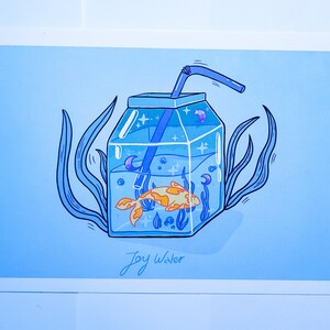Illustration A5 / carte postale A6    'Joy Water'