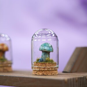 Cúpula de Hongo de Cristal: Decoración de Núcleo de Duende en Miniatura imagen 4