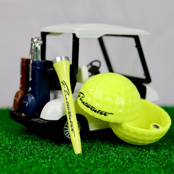 Stash Ball & Herb Tee Combo Set-Golf Gift, Dad Gift, Boyfriend Gift, Funny Golf Gift, Bachelor Gift, Golf Gift for Men, Golf Ball, Golf Gag