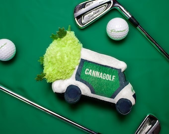Golf Cart Plush Dog Toy- Golf Gift, Boyfriend Gift, Best friend Gift