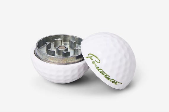 Golf Ball Herb Grinder- Fathers Day Gift, Funny Dad Gift, Dad Gift, Boyfriend Gift, Bachelor Gift, Golf Gift, Christmas Gift, Holiday Gift
