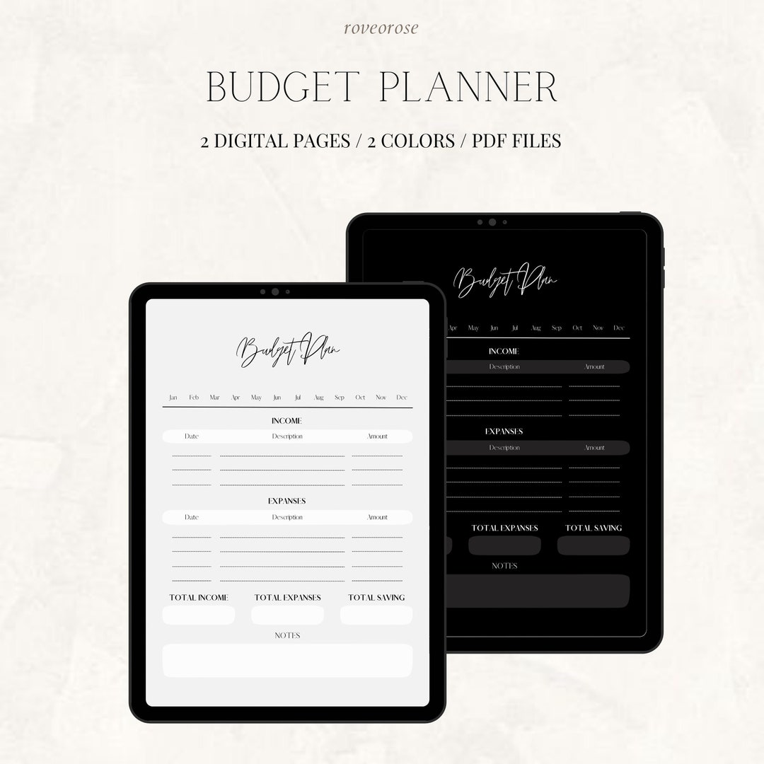 Digital Budget.pdf 2023 Digital Budget Planner, Printable, Goodnotes, Pdf Download ...