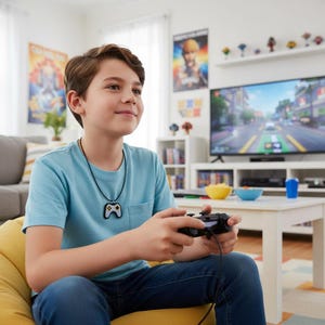 Gaming Controller Pendant – Unique Gamer Necklace Gift