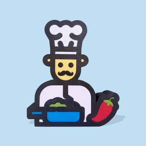 Funny Chef Sculpture Perfect Unique Gift for Food Lovers and Home Decor Enthusiasts!