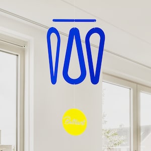 Balancing droplets hanging mobile minimalist and serene decor