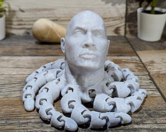 Dwayne Johnson The Rock as Rocktopus Funny Poseable Desk Decor for Friend or Coworker