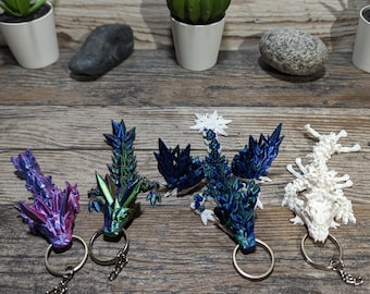 Dragon Keychains For Dragon Lover Keychain Colorful Unique Gift For Her One Of A Kind Handmade Art