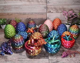 Mystical Dragon Egg with Baby Dragon: Unique Home Decor Gift