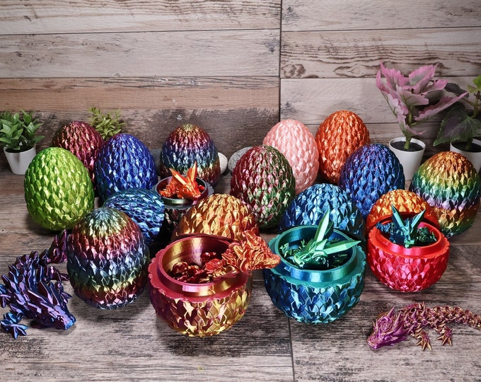 Mystical Dragon Egg with Baby Dragon: Unique Home Decor Gift