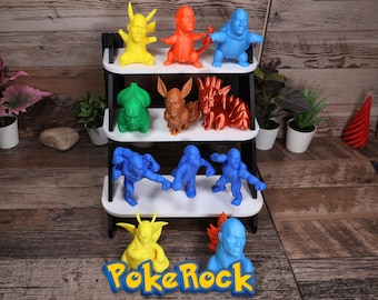 Unique  Dwayne Johnson The Rock as Pokerock Pokemon Figures Decor for Office Home Gifts Featuring Pikachu Charmander and many more