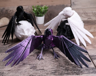 Ravens and Skulls Statue Desk Pet