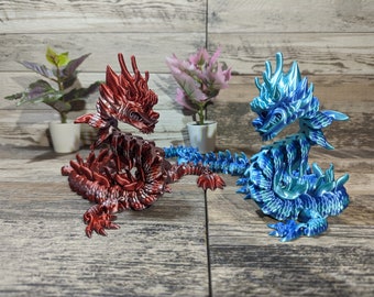 Articulating Bearded Dragon 3D Printed Toy - Unique Gift, Pet Enthusiasts