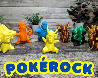 Collection PokéRock - Choisissez 3-4-5-ou les 7 2 tailles-