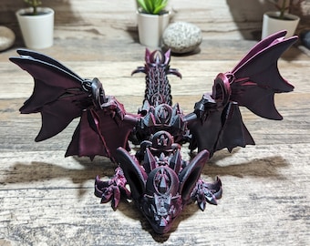 Magical Nightwing Articulating Dragon 3D Printed