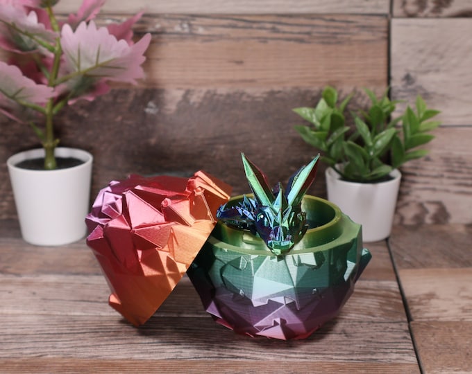Crystal Dragon Eggs and Delightful Dragons - Pick Your Favorite Mystery Dragon and Egg