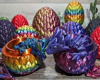 Mystical Dragon Egg with Baby Dragon: Unique Home Decor Gift