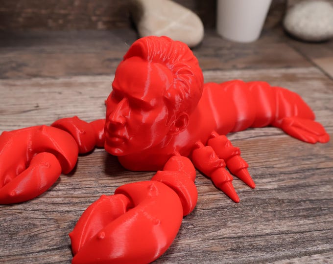 Nicolas Cage as The Lobstercage NIc cage + Lobster 3D Printed