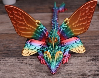 Butterfly Dragon - 4 sizes & 50+ Colors Huge Wings 3d Printed Flexible Sensory Toy
