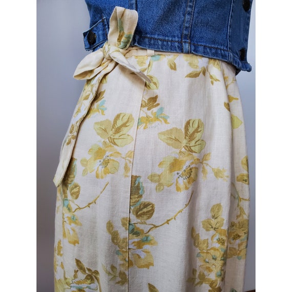 Vintage 90's Laura Ashley Sweet Yellow Green and … - image 5