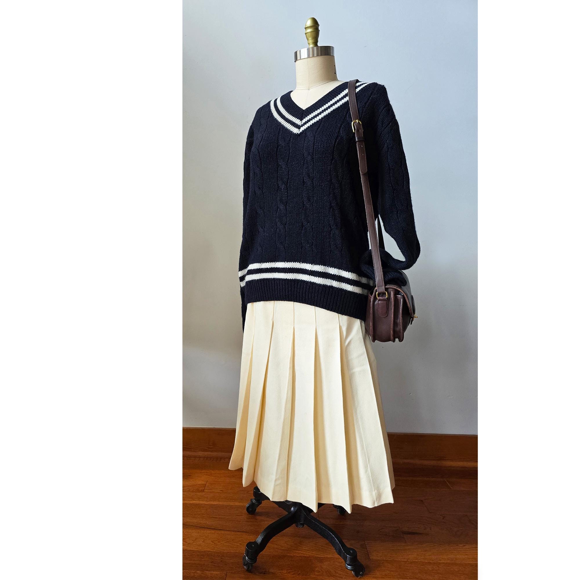 90s V Neck Sweater - Etsy