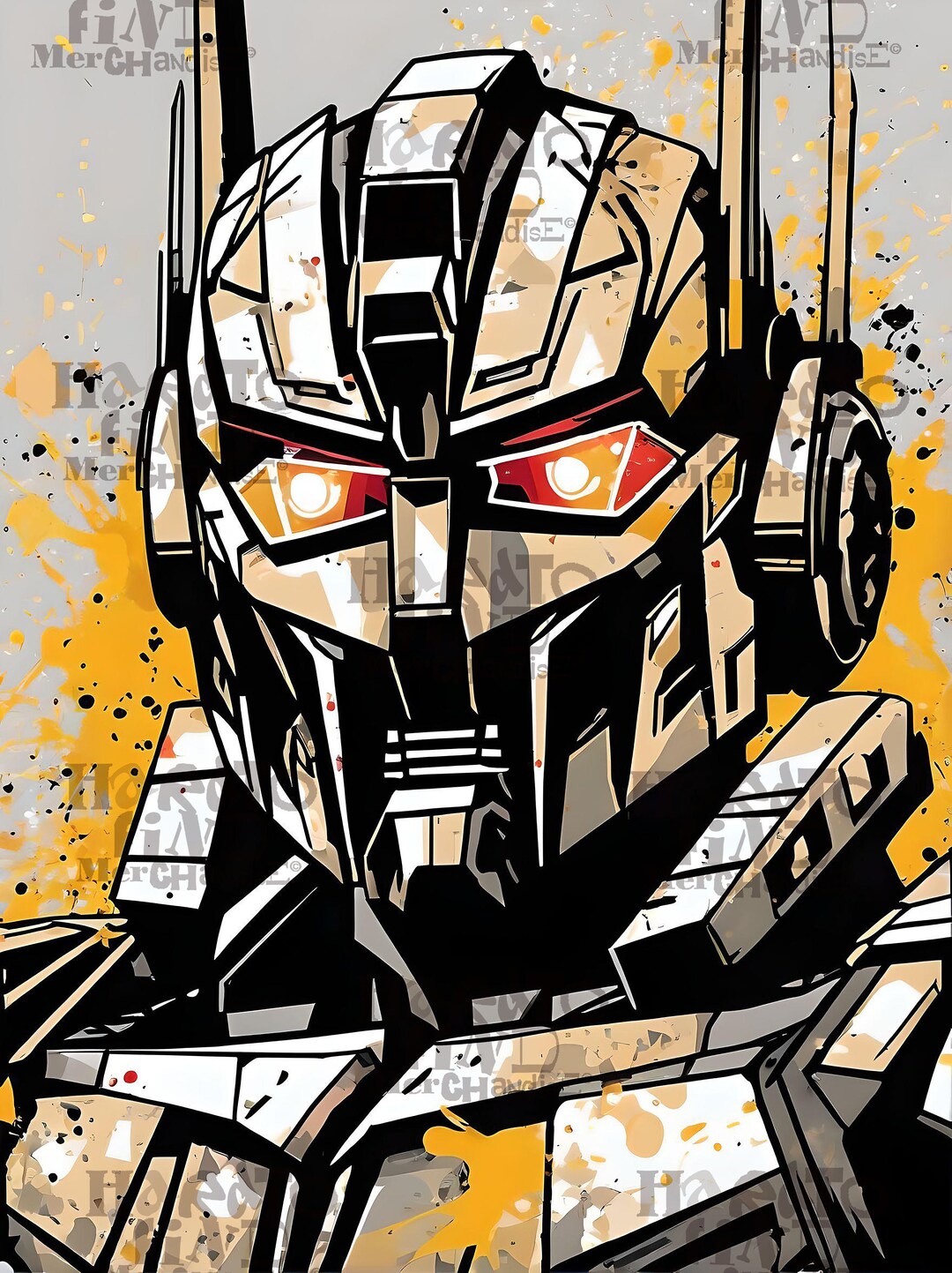 Abstract Pop Art Transformer Image File to Print Poster Etc, Wall Deco ...