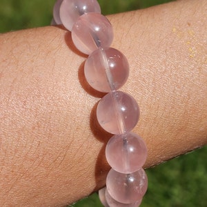 High Quality Star Rose Quartz Beaded Bracelet | 13mm | Crystal Bracelet