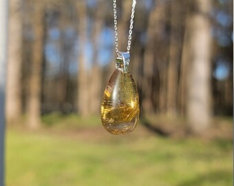 NiaoZaiFei YunZaiKan Nature Golden Rutile Pendant 925 Sterling Silver 41 mm MHBAP5303 NiaoZaiFei YunZaiKan Nature Golden Rutile Pendant 925 Sterling Silver 41 mm MHBAP5303