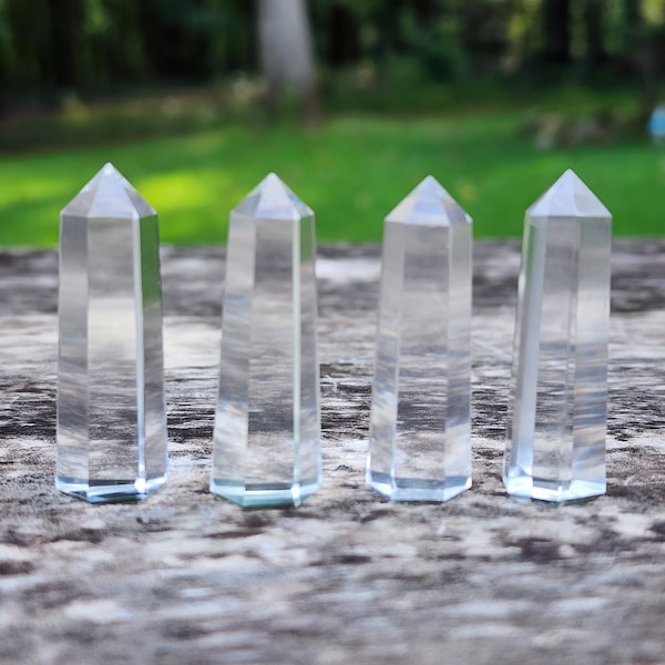 Miniature Clear Quartz Crystal Tower | Mini Tower | Mini Crystal | 1.7-1.8 inches tall