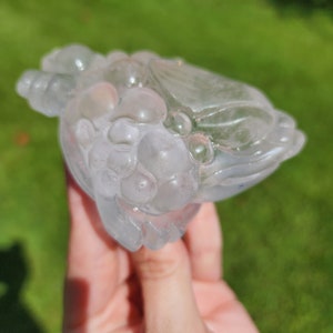 Clear Quartz Money Toad | Feng Shui | Jin Chan | Money Frog | Prosperity Charm