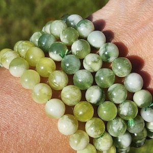 7mm Serpentine Beaded Bracelet | Crystal Beaded Bracelet