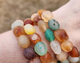 Gobi Agate Bracelet | Sugar Heart Agate | Crystal Bracelet | Crystal Beads | Beaded Bracelet