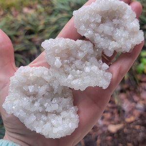 Sparkly Clear and White Apophyllite Plate Specimen | Sparkly Druzy | Apophyllite Cluster | Sourced from India
