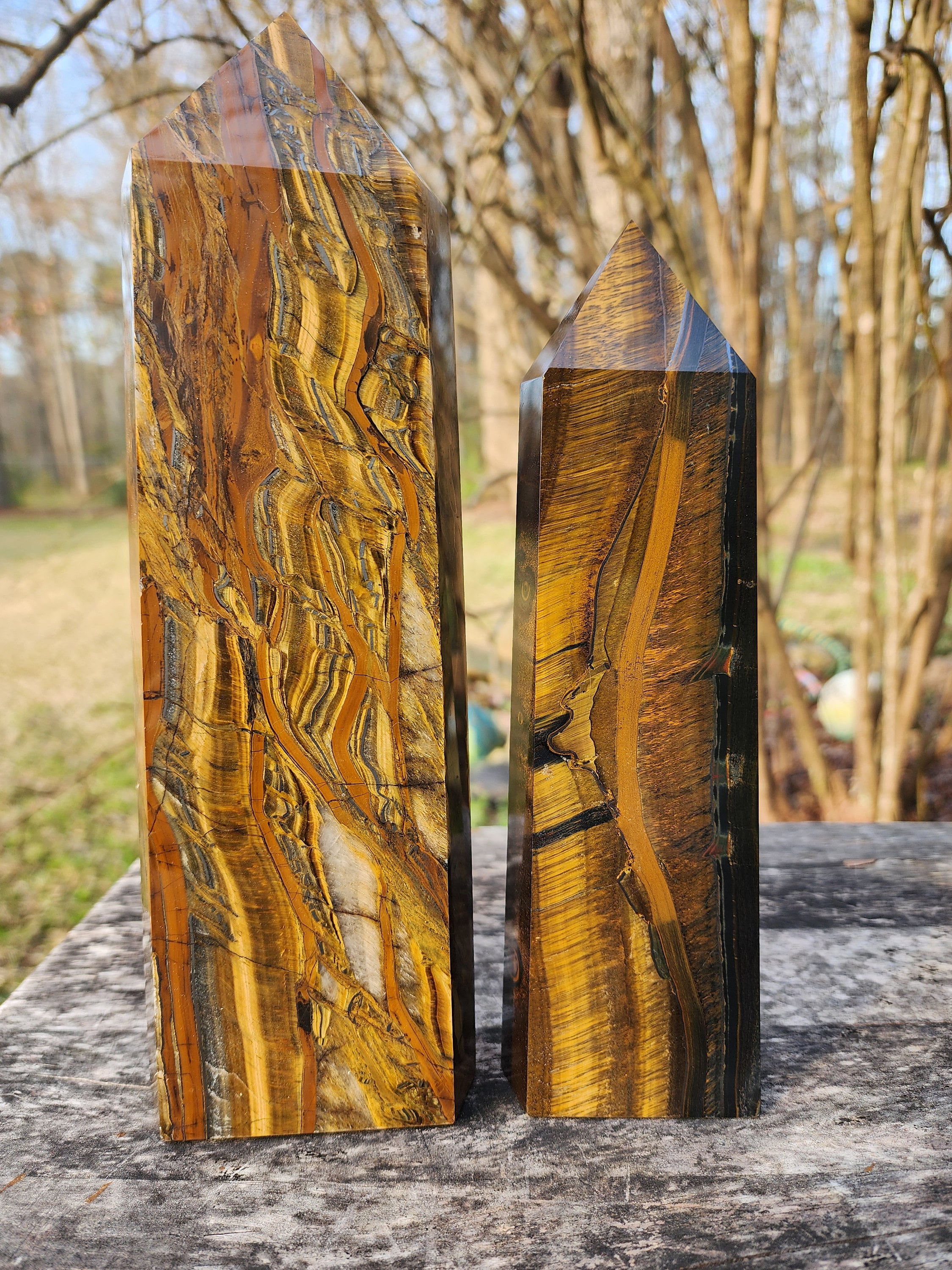 Tiger eye obelisk discount