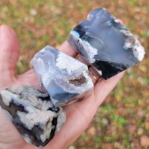 Black Flower Agate Free Forms | Crystal Free Form | Agate