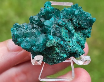 Dioptase Verte Bleue De Namibie – 4.7 X 3.3 Mm – 0.37 Ct, Naturelle