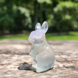 Lavender Fluorite Rabbit Carving | Bunny | Crystal Rabbit | Crystal Bunny | Yttrium Fluorite